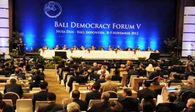 بدء اعمال منتدى بالي الخامس للديمقراطية في اندونيسيا