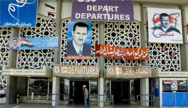 تروریست ها: فرودگاه دمشق یک هدف نظامی است!