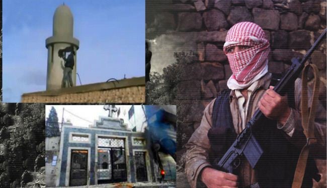 المسلحون بسوريا يدمرون مواقع اسلامية وكنائس