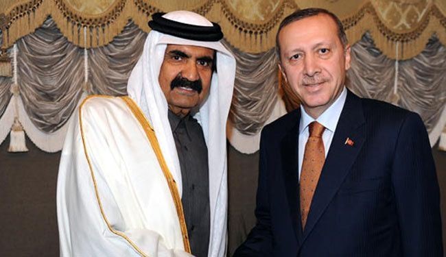 قطر و تركيه حاميان حكومت اخوان در سوريه