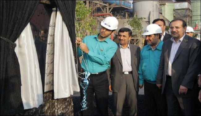 ايران...تدشین اكبر مصنع لانتاج الزجاج بالشرق الاوسط