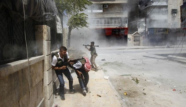 دیوار مسجد بزرگ حلب منفجر شد