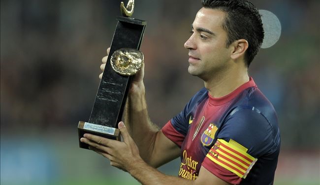 تشافي جاهز لمواجهة ميلان في دوري الابطال