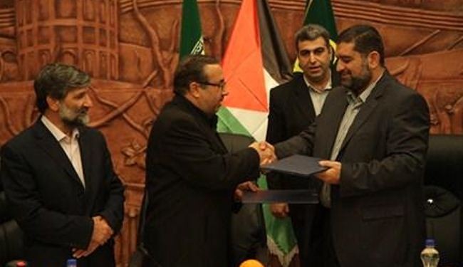 توقیع اتفاق للتوأمة بین تبریز الایرانیة وغزة