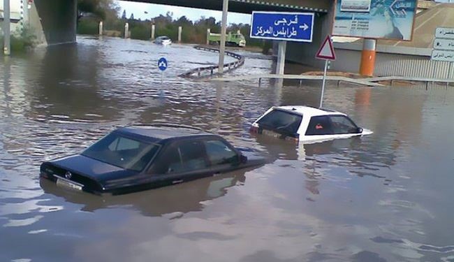 الأمطار الغزيرة تؤدي إلى قتل وتشريد المئات في ليبيا