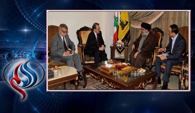 بوغدانوف يؤكد على بيان جنيف اثر لقائه السيد نصر الله