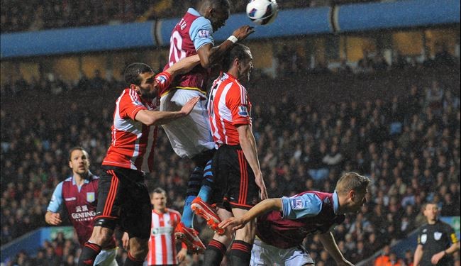 فوز كبير لاستون فيلا على سندرند 6-1