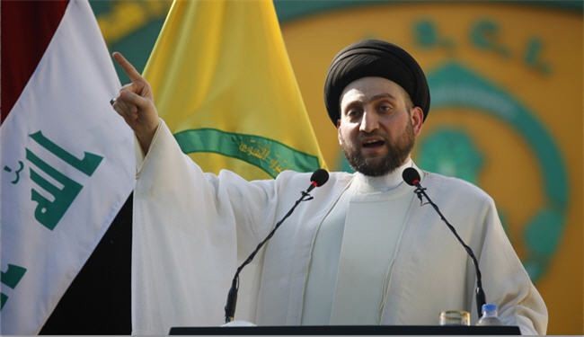 عمار الحكيم:على المتظاهرين الهدوء وطرد الإرهابيين