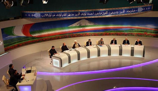 العالم تبث الیوم على الهواء ثالث مناظرة لمرشحي الرئاسة