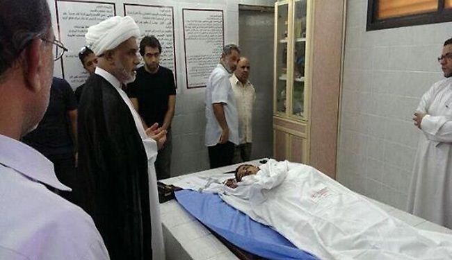 تشييع شهيد بحريني قضى بنيران قوات النظام