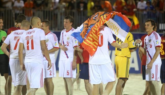 روسيا تحتفظ بلقبها في مونديال الكرة الشاطئية