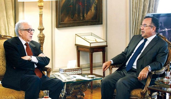 الابراهيمي ومصر يؤكدان على وحدة سوريا والحل السياسي