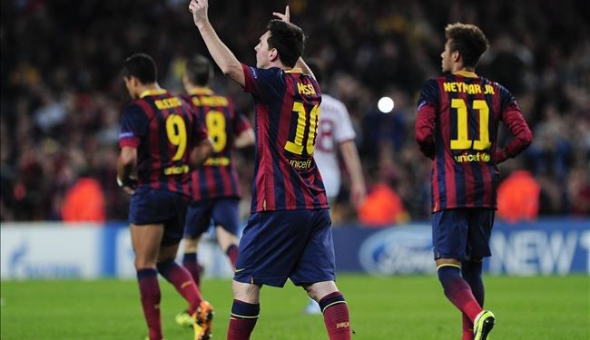 برشلونة يبلغ ثمن النهائي بالفوز على ميلان