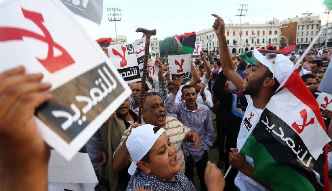 تظاهرات ضد تمديد ولاية المؤتمر الوطني العام