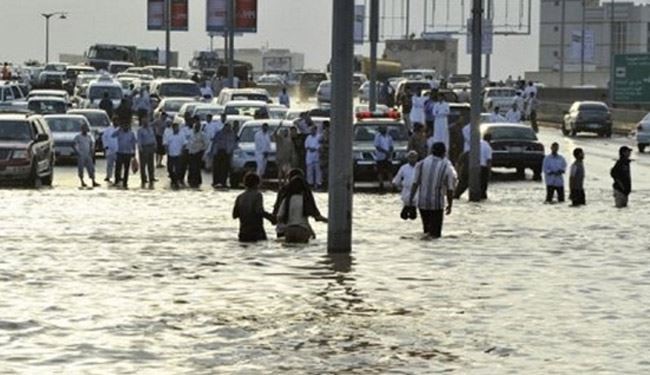 بارش باران و 10مفقودی در ثروتمندترین کشور عربی