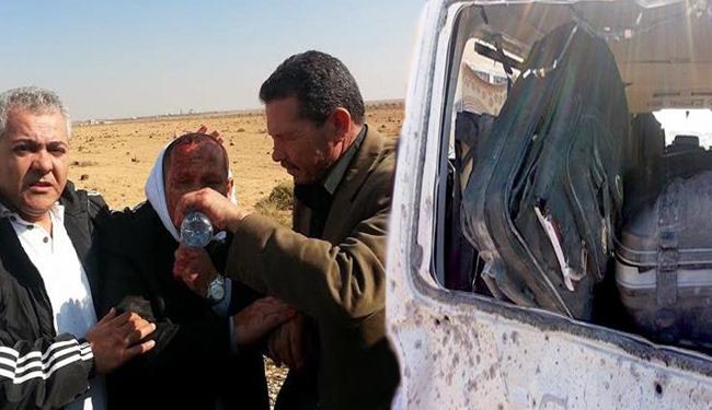 اصابة 5 كتاب اردنيين باستهداف حافلتهم أثناء مغادرتهم دمشق