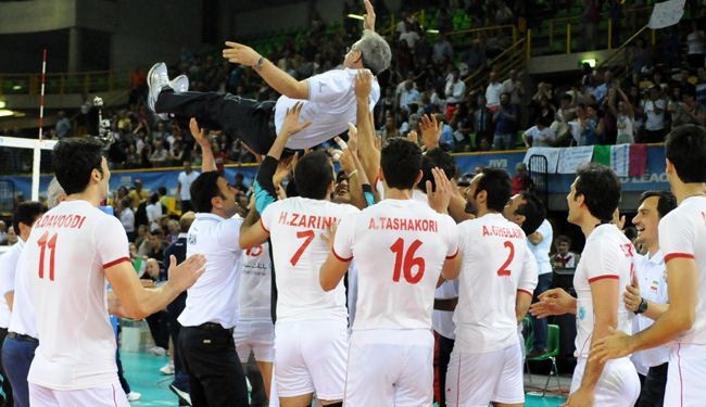 ايران تحقق فوزا تاريخيا على اميركا بكأس القارات لكرة الطائرة