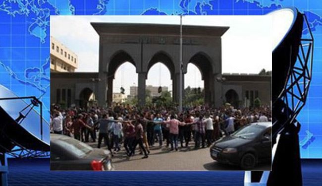 دانشجویان هوادار مرسی در الازهر تحصن کردند