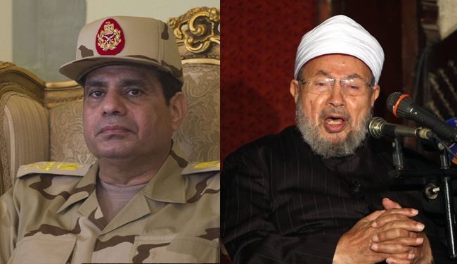 نظر قرضاوی درباره ریاست جمهوری السیسی