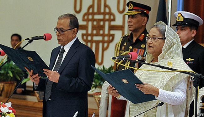 الشيخة حسينة تؤدي اليمين الدستورية لرئاسة حكومة بنغلاديش