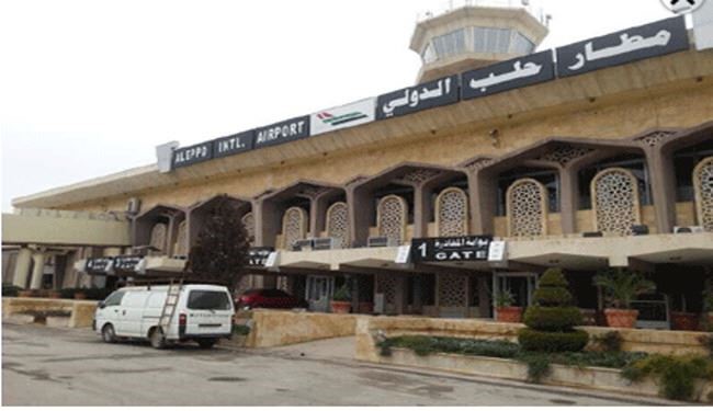 تصاویر فرود نخستین هواپیما در فرودگاه حلب