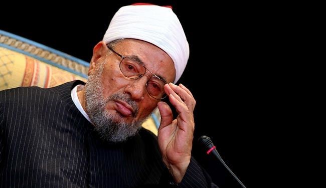شبکه سعودی: قرضاوی مبلغ فتنه است !