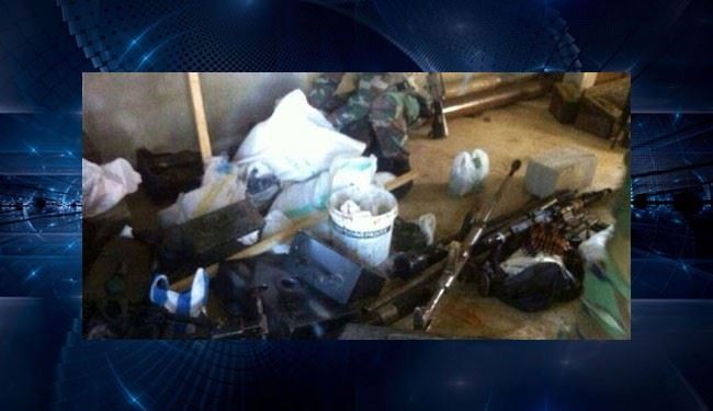 تصاویر؛ انبار سلاح و مهمات پناهنده سوری در لبنان!