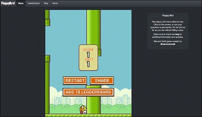 بدائل لعبة فلابي بيرد  flappybird على الحاسوب