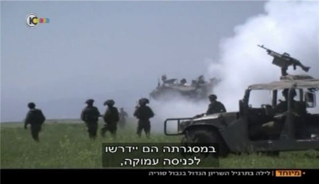 مانور گسترده ارتش رژیم صهیونیستی در جولان اشغالی
