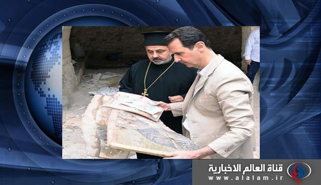 سفر رئیس جمهور سوریه به شهر تاریخی معلولا + عکس