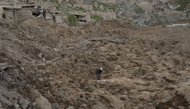 گزارش تصویری از رانش زمین در افغانستان