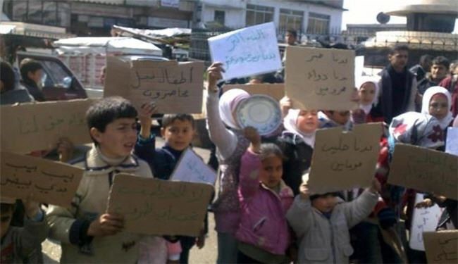 کمک‌های انسانی به شهرهای شیعه‌نشین حلب نرسید