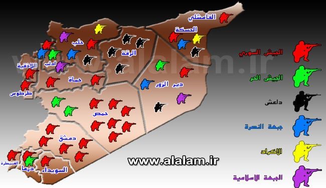آخرین وضعیت گروه‌های مسلح در سوریه + نقشه