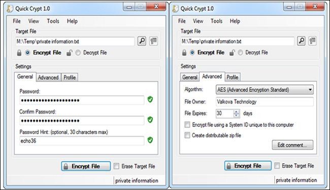 برنامج لتشفير الملفات وحمايتها بكلمة مرور في ويندوز Windows