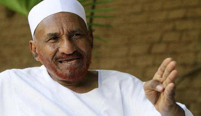 توقيف المعارض السوداني الصادق المهدي