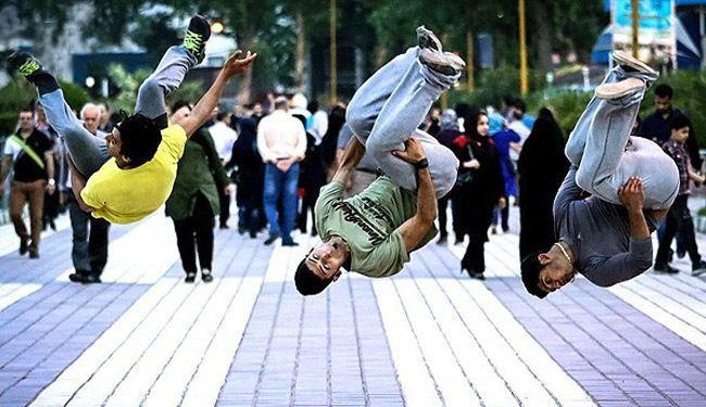صور/ رياضة الباركور في ايران