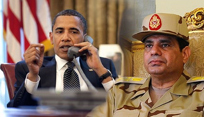 السيسي يشكر أوباما لدعم الحكومة الجديدة
