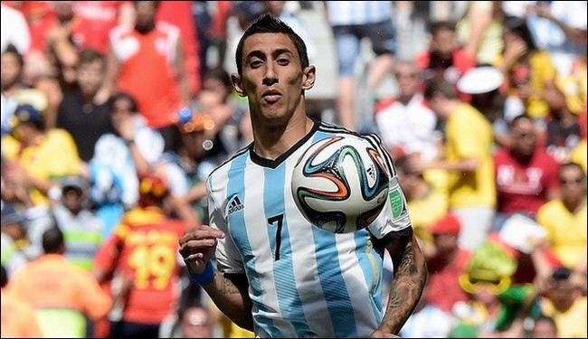 دي ماريا يشارك مباراة منتخب الأرجنتين امام المانيا