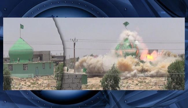 انفجار مراقد به دست داعش در جنوب کرکوک + عکس