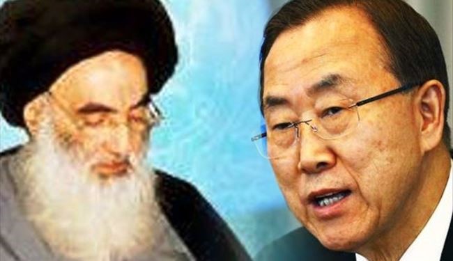 در دیدار بان کی مون با آیت الله سیستانی چه گذشت