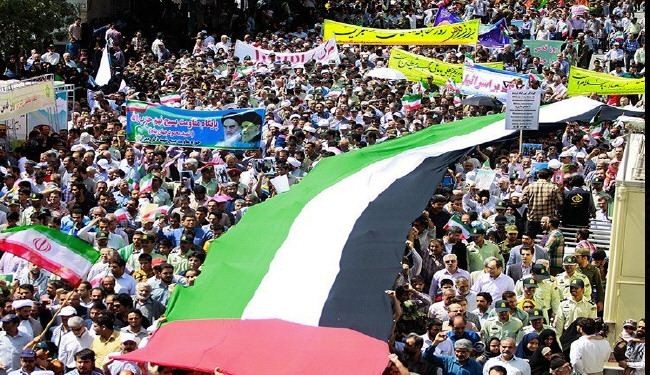 صور/ مشاركة واسعة للايرانيين في يوم القدس العالمي