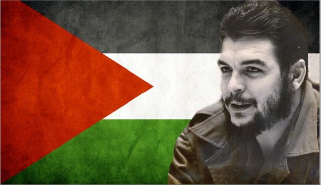 بالصورة/حفيدة تشي غيفارا تقتحم ملعباً بالبرازيل رافعة علم فلسطين