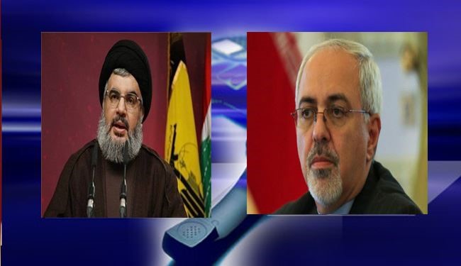 بررسی اوضاع غزه در گفتگوی تلفنی نصرالله و ظریف
