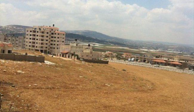 الحدود الفلسطينية بين الضفة و اسرائيل من منطقة جنين في الضفه الغربية