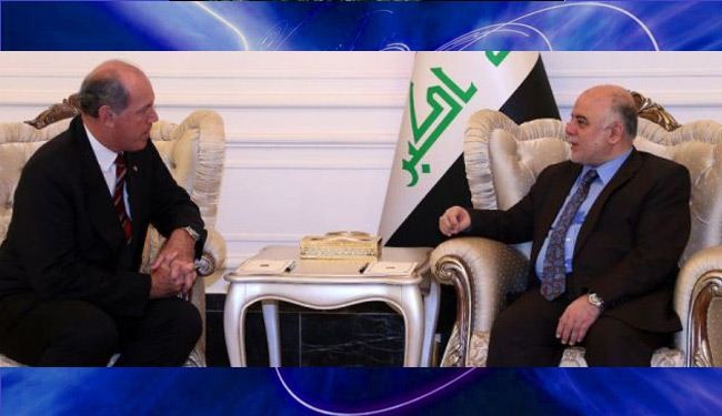 العبادي يؤكد رفض أي تدخل بري دولي في العراق