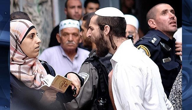 حمله صهيونيستها به زنان فلسطين در اطراف مسجد الاقصي