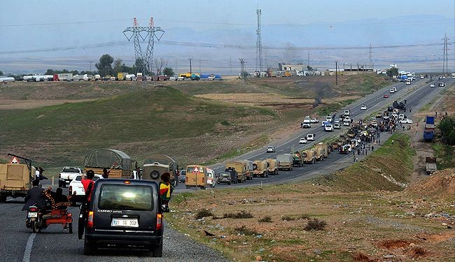 البيشمركة تصل عين العرب تزامنا مع دخول 