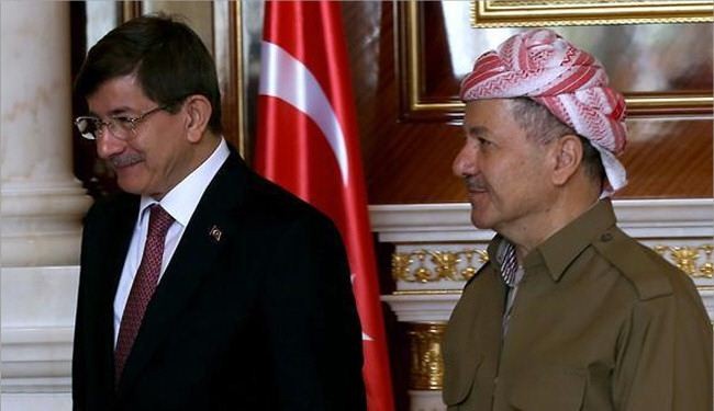داود أوغلو يلتقي البارزاني في أربيل