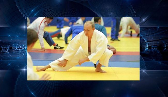 بوتين يظفر بالدرجة الثامنة في لعبة الكاراتيه
