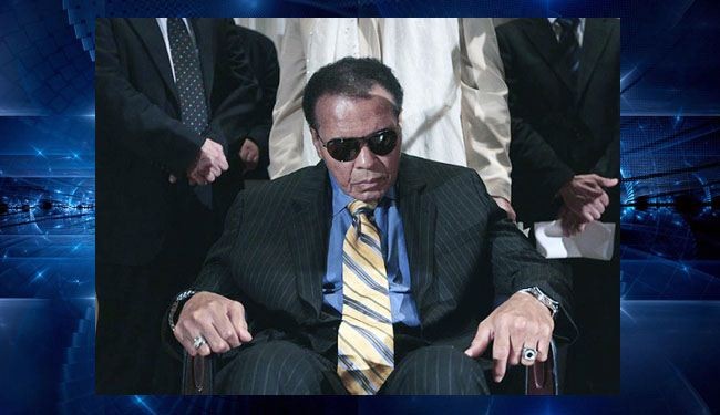 محمد علي كلاي إلى المستشفى لإصابته بالتهاب رئوي